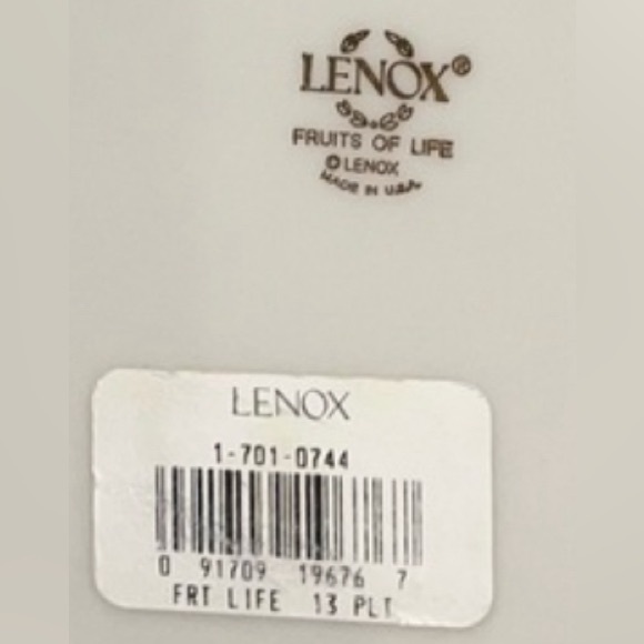 Lenox Fruits Of Life oval platter - Picture 6 of 6